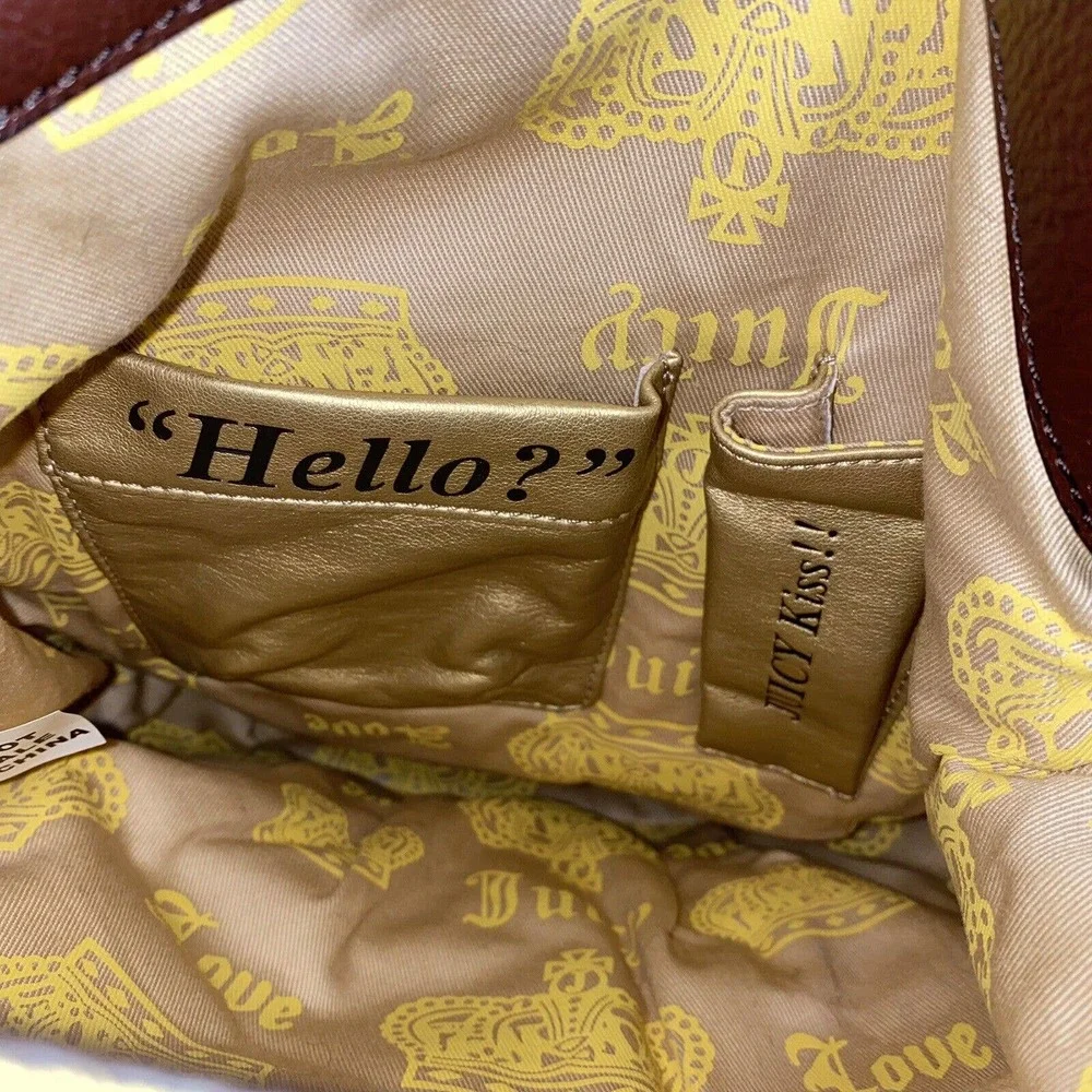 Y2K Juicy Couture Velour Yellow Purse 2000s Rare Vintage